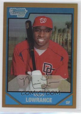 2007 Bowman Chrome - Prospects - Gold Refractor #BC31 - Marvin Lowrance /50