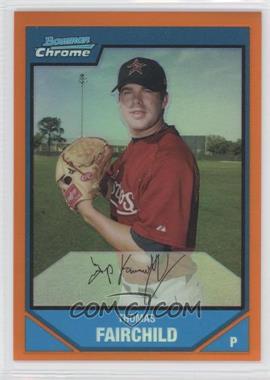 2007 Bowman Chrome - Prospects - Orange Refractor #BC130 - Thomas Fairchild /25