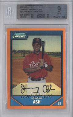 2007 Bowman Chrome - Prospects - Orange Refractor #BC148 - Jonathan Ash /25 [BGS 9 MINT]