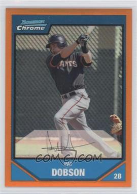 2007 Bowman Chrome - Prospects - Orange Refractor #BC157 - Pat Dobson /25