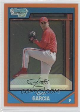 2007 Bowman Chrome - Prospects - Orange Refractor #BC48 - Edgar Garcia /25