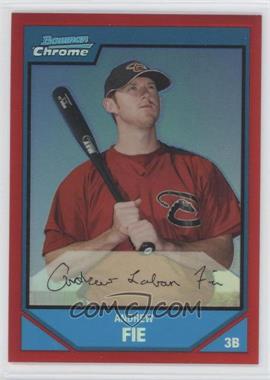 2007 Bowman Chrome - Prospects - Red Refractor #BC185 - Andrew Fie /5