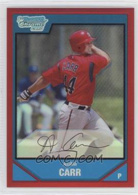 2007 Bowman Chrome - Prospects - Red Refractor #BC7 - Adam Carr /5