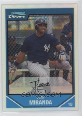 2007 Bowman Chrome - Prospects - Refractor #BC150 - Juan Miranda /500