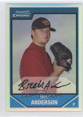 2007 Bowman Chrome - Prospects - Refractor #BC195 - Brett Anderson /500