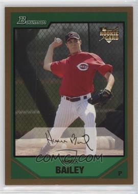 2007 Bowman Draft Picks & Prospects - [Base] - Gold #BDP46 - Homer Bailey