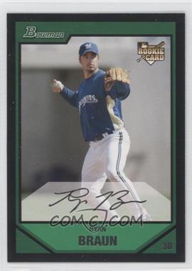 2007 Bowman Draft Picks & Prospects - [Base] #BDP50 - Ryan Braun