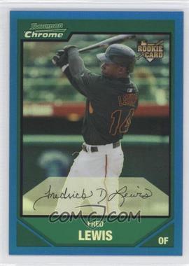 2007 Bowman Draft Picks & Prospects - Chrome - Blue Refractor #BDP21 - Fred Lewis /199