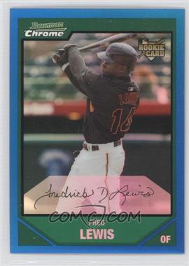 2007 Bowman Draft Picks & Prospects - Chrome - Blue Refractor #BDP21 - Fred Lewis /199