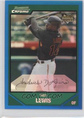 2007 Bowman Draft Picks & Prospects - Chrome - Blue Refractor #BDP21 - Fred Lewis /199