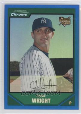 2007 Bowman Draft Picks & Prospects - Chrome - Blue Refractor #BDP4 - Chase Wright /199