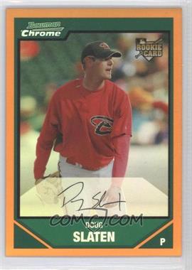 2007 Bowman Draft Picks & Prospects - Chrome - Orange Refractor #BDP28 - Doug Slaten /25