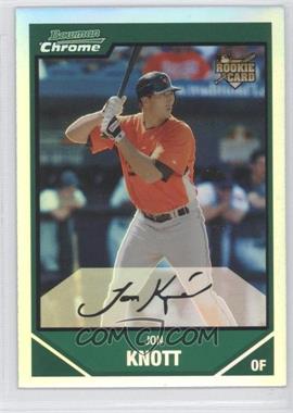 2007 Bowman Draft Picks & Prospects - Chrome - Refractor #BDP17 - Jon Knott