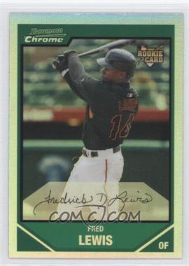 2007 Bowman Draft Picks & Prospects - Chrome - Refractor #BDP21 - Fred Lewis