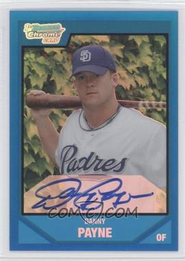 2007 Bowman Draft Picks & Prospects - Chrome Draft Picks - Blue Refractor #BDPP139 - Rookie Autograph - Danny Payne /150