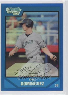 2007 Bowman Draft Picks & Prospects - Chrome Draft Picks - Blue Refractor #BDPP34 - Matt Dominguez /199