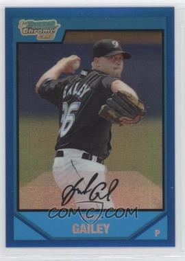 2007 Bowman Draft Picks & Prospects - Chrome Draft Picks - Blue Refractor #BDPP39 - Frank Gailey /199