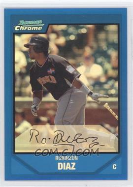 2007 Bowman Draft Picks & Prospects - Chrome Draft Picks - Blue Refractor #BDPP82 - Prospects - Robinzon Diaz /199