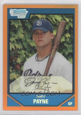 2007 Bowman Draft Picks & Prospects - Chrome Draft Picks - Orange Refractor #BDPP62 - Danny Payne /25