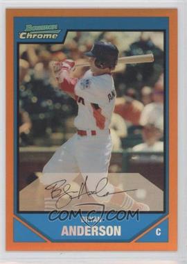 2007 Bowman Draft Picks & Prospects - Chrome Draft Picks - Orange Refractor #BDPP87 - Prospects - Bryan Anderson /25