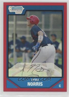 2007 Bowman Draft Picks & Prospects - Chrome Draft Picks - Red Refractor #BDPP23 - Derek Norris /5