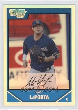 2007 Bowman Draft Picks & Prospects - Chrome Draft Picks - Refractor #BDPP64 - Matt LaPorta