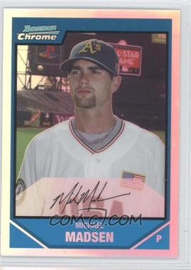 2007 Bowman Draft Picks & Prospects - Chrome Draft Picks - Refractor #BDPP81 - Prospects - Mike Madsen