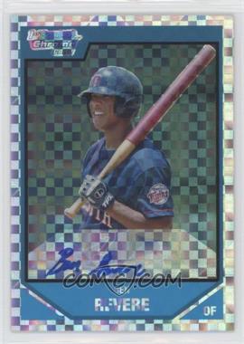 2007 Bowman Draft Picks & Prospects - Chrome Draft Picks - X-Fractor #BDPP125 - Rookie Autograph - Ben Revere /225