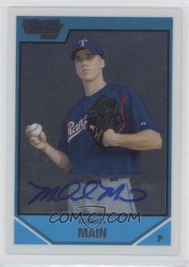 2007 Bowman Draft Picks & Prospects - Chrome Draft Picks #BDPP122 - Rookie Autograph - Michael Main