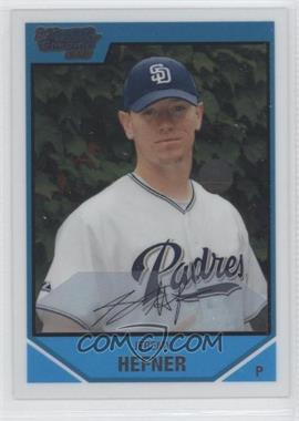 2007 Bowman Draft Picks & Prospects - Chrome Draft Picks #BDPP40 - Jeremy Hefner