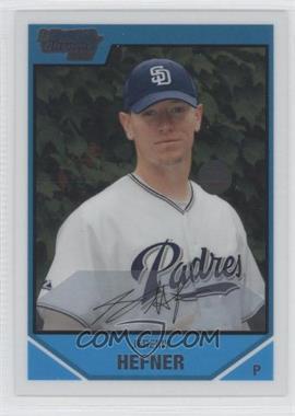 2007 Bowman Draft Picks & Prospects - Chrome Draft Picks #BDPP40 - Jeremy Hefner