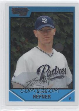 2007 Bowman Draft Picks & Prospects - Chrome Draft Picks #BDPP40 - Jeremy Hefner