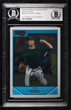 2007 Bowman Draft Picks & Prospects - Chrome Draft Picks #BDPP55 - David Price [BAS Authentic]