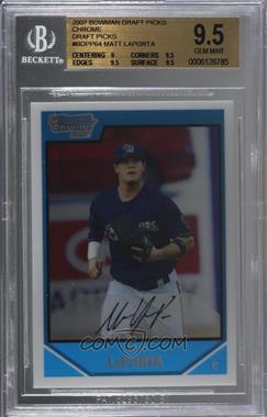 2007 Bowman Draft Picks & Prospects - Chrome Draft Picks #BDPP64 - Matt LaPorta [BGS 9.5 GEM MINT]