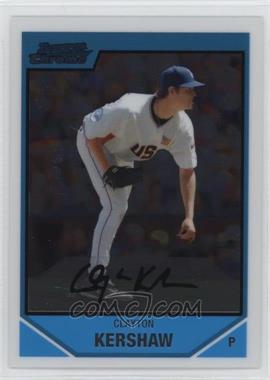 2007 Bowman Draft Picks & Prospects - Chrome Draft Picks #BDPP77 - Prospects - Clayton Kershaw