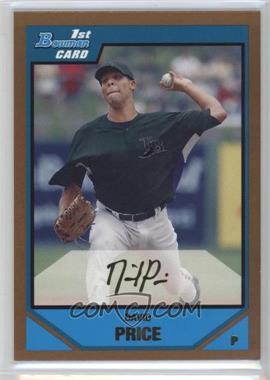 2007 Bowman Draft Picks & Prospects - Prospects - Gold #BDPP55 - David Price