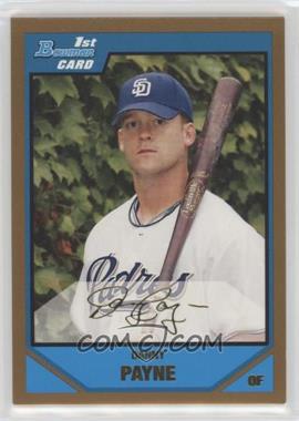 2007 Bowman Draft Picks & Prospects - Prospects - Gold #BDPP62 - Danny Payne