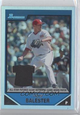 2007 Bowman Draft Picks & Prospects - Prospects - Jersey Patch #BDPP67 - Futures Game - Collin Balester /99