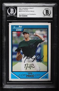 2007 Bowman Draft Picks & Prospects - Prospects #BDPP55 - David Price [BAS Authentic]