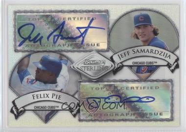 2007 Bowman Sterling - Dual Autographs - Refractor #BSDA-PS - Felix Pie, Jeff Samardzija /199