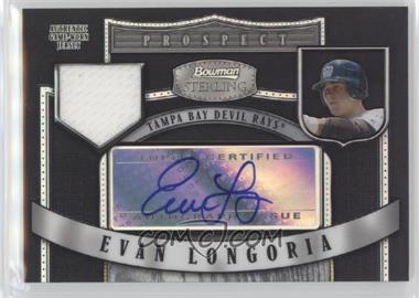 2007 Bowman Sterling - Prospects - Black Refractor #BSP-EL.1 - Evan Longoria /25