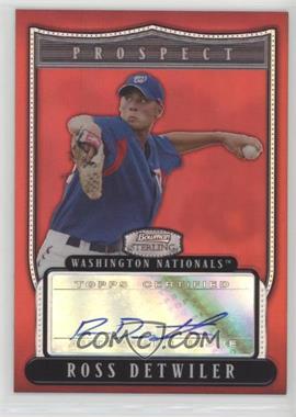 2007 Bowman Sterling - Prospects - Red Refractor #BSP-RD - Ross Detwiler /1