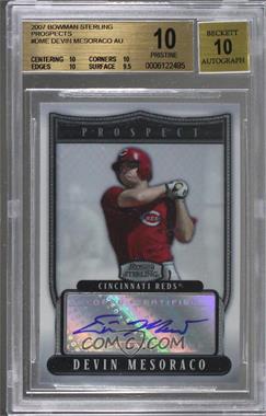 2007 Bowman Sterling - Prospects #BSP-DME - Devin Mesoraco [BGS 10 PRISTINE]