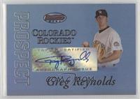 Greg Reynolds (Autographed) #/99