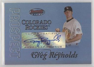 2007 Bowman's Best - Prospects - Blue #BBP37.2 - Greg Reynolds (Autographed) /99