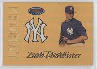 Zach McAllister [EX to NM] #/50