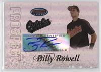 Autograph - Billy Rowell [Good to VG‑EX]