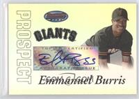 Autograph - Emmanuel Burriss