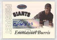 Autograph - Emmanuel Burriss [EX to NM]