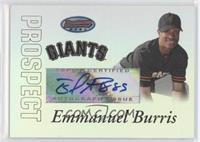 Autograph - Emmanuel Burriss